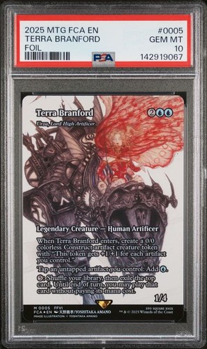 URZA, LORD HIGH ARTIFICER Final Fantasy Foil Terra Branford #0005 PSA 10 MTG