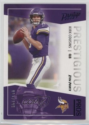 2022 Panini Prestige Prestigious Pros Xtra Points Blue 13/299 Kirk Cousins 4g8