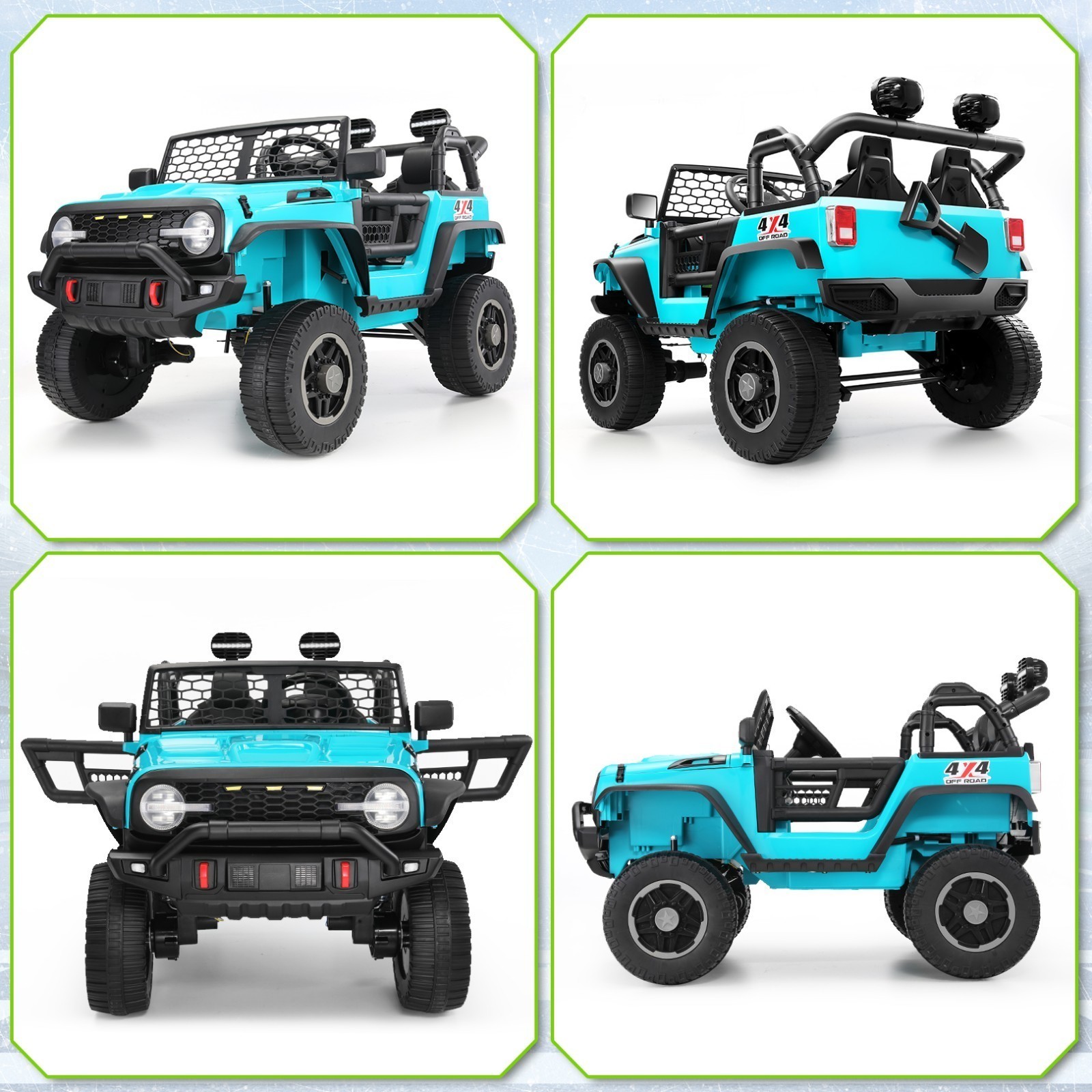 24V Ride on Car 2 Seater Electric Truck 4WD/2WD 4x100W Power Electric SUV Gifts