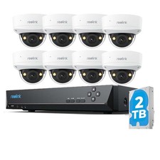 Reolink 12MP PoE Überwachungskamera Set 8CH 2TB NVR mit IK10 Aussenkameras
