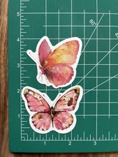 Pink Pretty Cute   Butterfly of Butterflies Stickers - Free Shipping - Sun