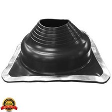 Flat Roof Flashing Plate for Stove Chimney Flue, 152mm - 280mm 0-45 degree pitch