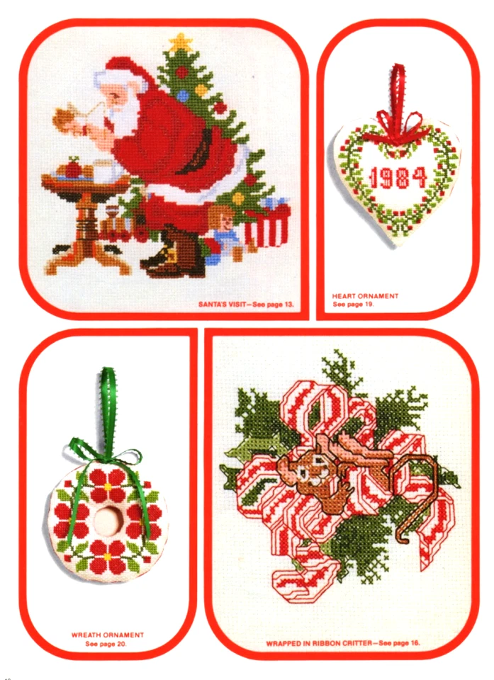 Christmas Stitchin' Cross Stitch Needlepoint Patterns by Current - Image 3 of 4