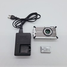 PENTAX Optio W80 Gray Compact Digital Camera Tested Working Seller Japan