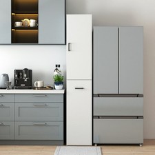 Kitchen Pantry Tall Cabinet,Freestanding Cabinet and 3 Tier multi-functional