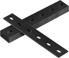 6 Pcs Flat Mending Plates 10" x 1-1/2" Slotted Straight Plates Bracket Connec