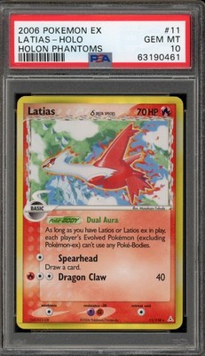 Pokemon Latias EX Holon Phantoms Holo Rare #11 PSA 10 Gem Mint | eBay
