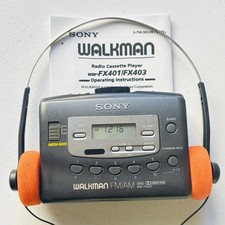 SONY Walkman WM-FX401 FM/AM Radio Cassette Player -New Belt - Reconditioned
