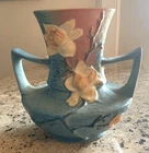 Roseville Magnolia Blue 1943 Mid Century Modern Art Pottery Ceramic Vase 93-9