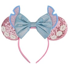 Seamoy Pink Stitch Headband, Minnie Ears, 1 Count Pack of 1 ,