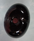 Vintage Purple Heart Shaped Mid-Century Art Glass Perfume Bottle and Stopper — photo 8