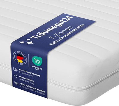 Träumegut24 Aquaflex 7-Zonen Matratze 90X200 Cm | H2&H3 | Ergonomische Kaltschau