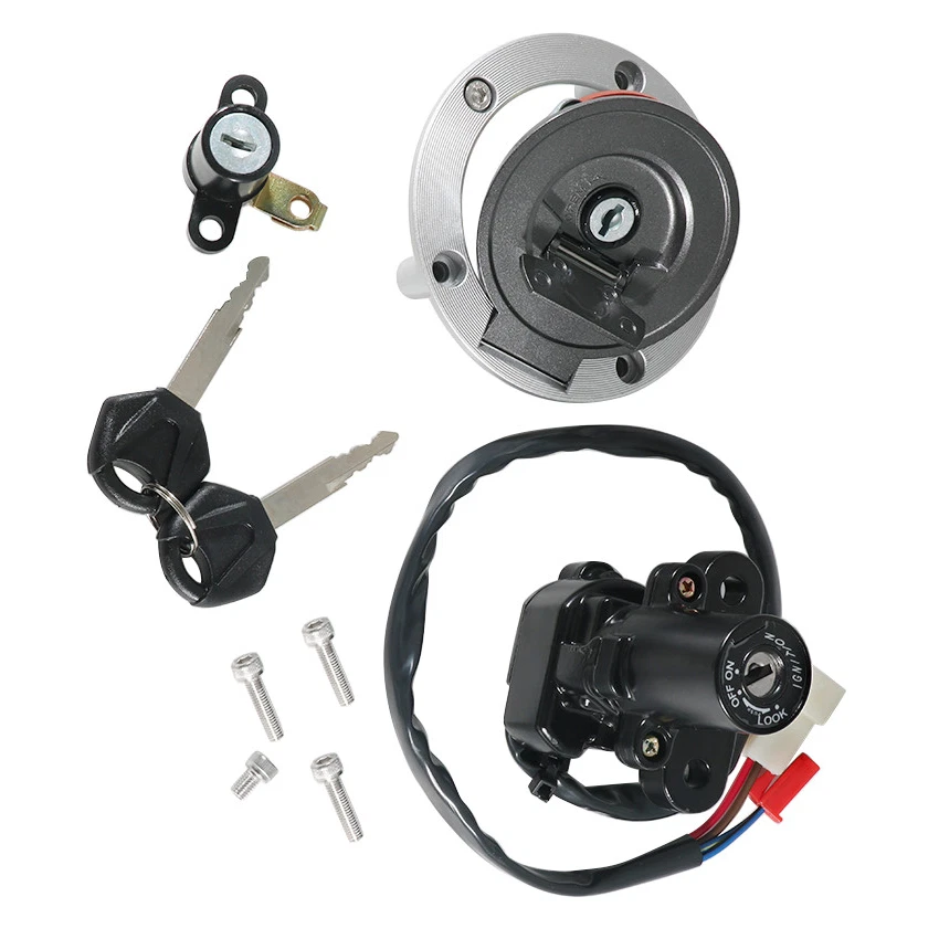 For Yamaha Ignition Key Switch Lock Set FZ6R 2004-16 FZ1 FZ1S FZ1N FZ1000 06-15 - Image 2 of 4