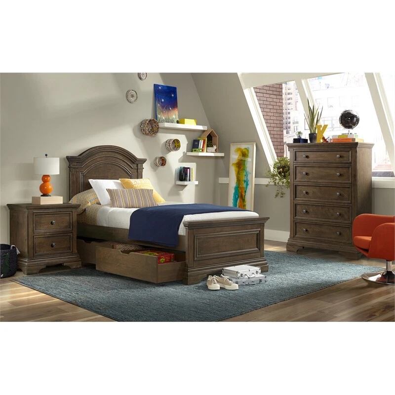 Westwood Design Olivia Traditional Wood Complete Twin Bed in