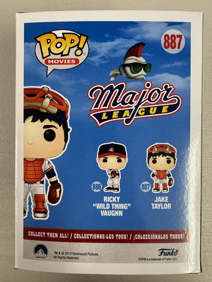 Jake Taylor 887 ~ Grandes Ligas ~ Vinilo Funko Pop ~ Películas + PROTECTOR POP GRATIS Foto 3 de 4