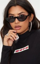 Sleek modern  half-frame sunglasses unique semi rimless design UV Protection New