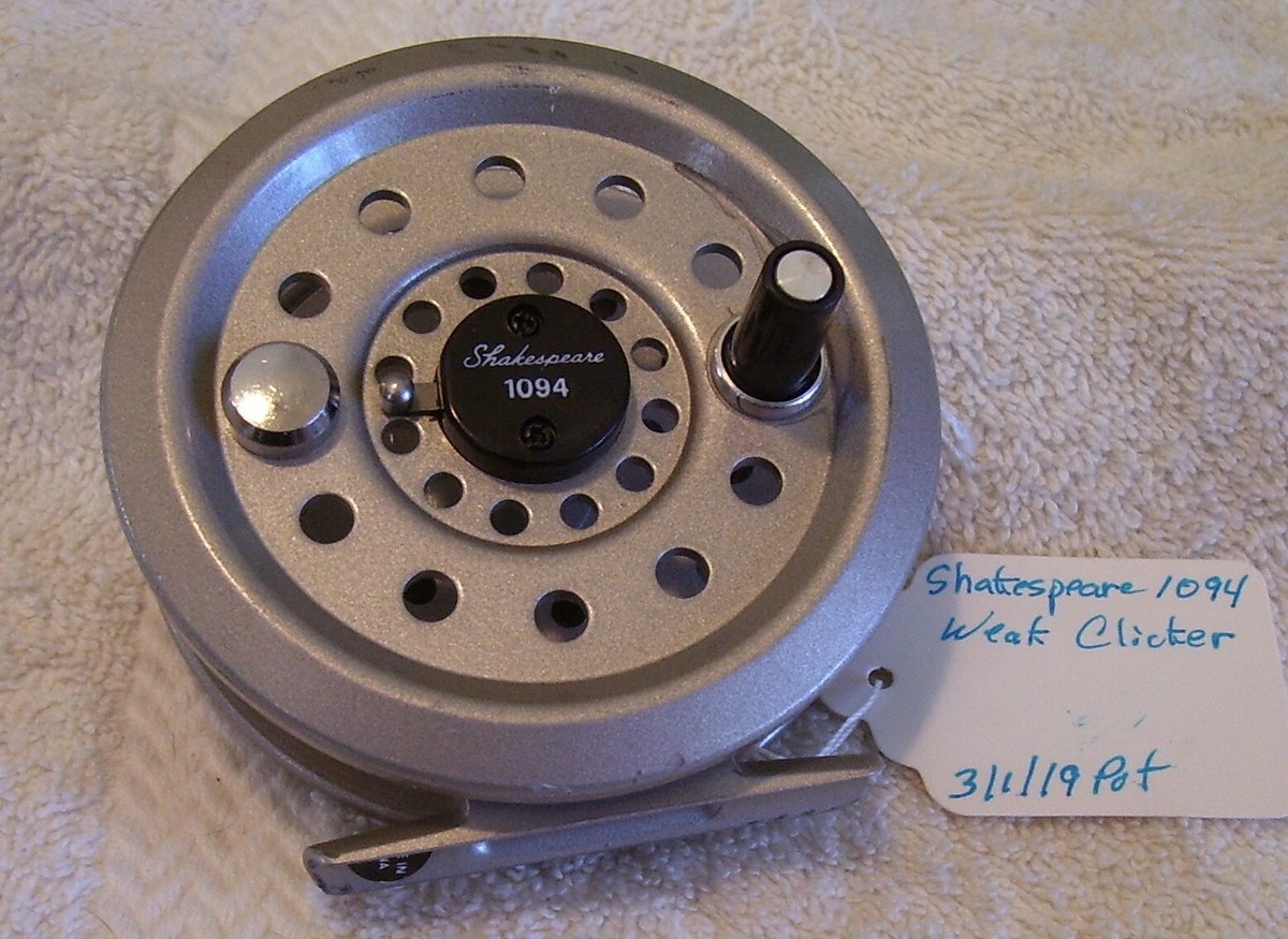 VINTAGE SHAKESPEARE 1094 FLY REEL 03/01/19POT WEAK CLICKER
