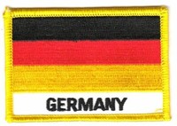 Flaggen AufnäHer Patch Deutschland Schrift Fahne Flagge