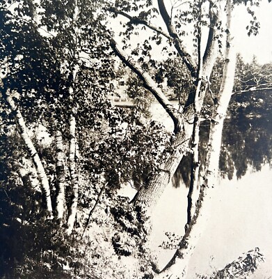 Danville Banks Landscape Maine 1924 Gravure Print Antique New England DWT8A