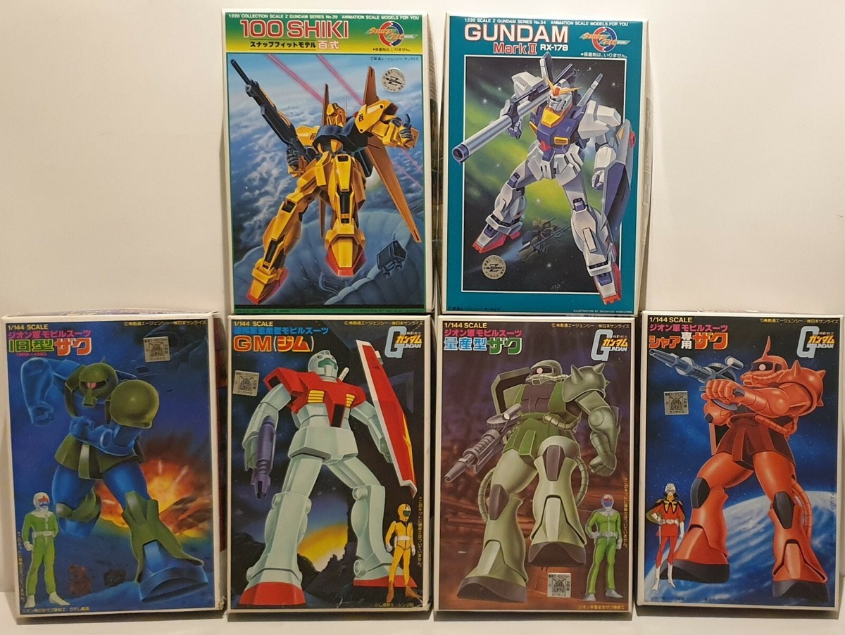 GUNDAM : 100 SHIKI, MARK II RX-178, MS NORMAL TYPE X 2, RGM-79 GM
