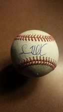Sam Hilliard Signed Autographed Baseball on Used Major league Ball. Rockies