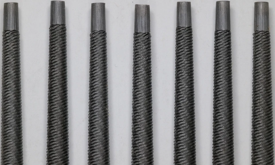 7 x Nicholson 6" Round 2ND Cut Hand File - Vintage Made In USA - 7 Files - Image 3 of 4