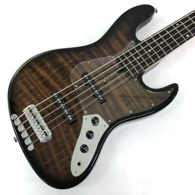 Electric Bass Guitar Bacchus 2012 WOODLINE REDWOOD LTD-5 Gig Bag 5 String USED