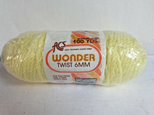 ACS Wonder twist 6MM Macrame cord 100 yards yellow