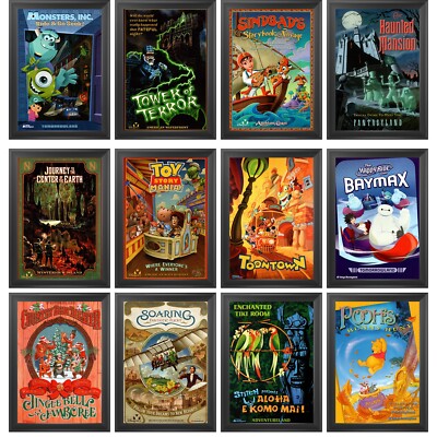 Tokyo Disneyland & DisneySea Attraction Posters 12''x18'' ~~ CHOOSE YOUR OWN