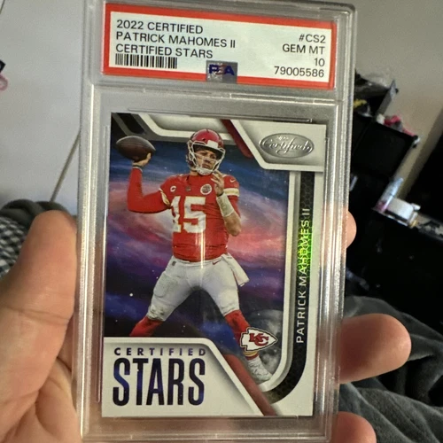 2022 PANINI CERTIFIED STARS #CS2 PATRICK MAHOMES II psa 10