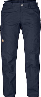 Fjallraven Karla Pro Trousers Curved Dark Navy BNWT EU 32 24in - 25in Waist