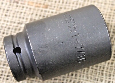 Proto 1-7/16'' Deep Impact Socket 3/4'' Drive SAE Professional Tools 07523L USA EX