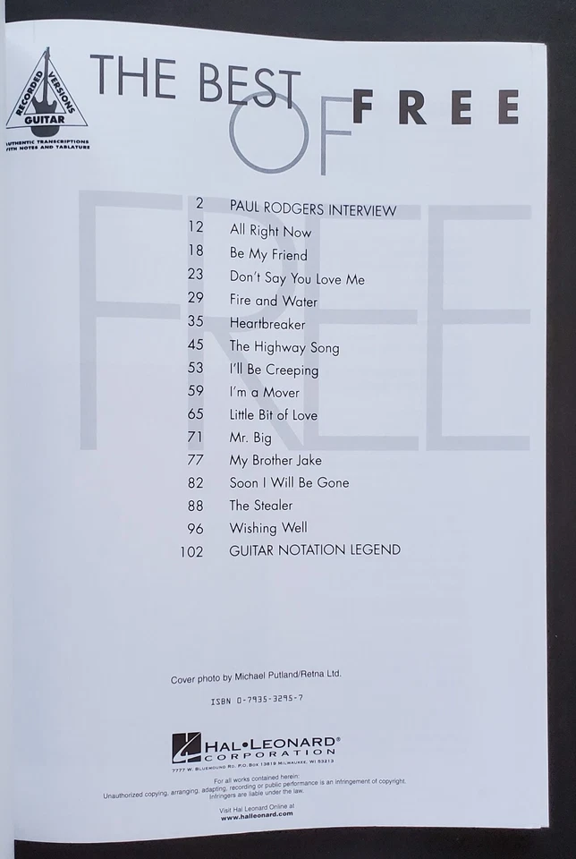 Free The Best Of Guitar Tab Piano Sheet Music Song Book - Image 2 of 4