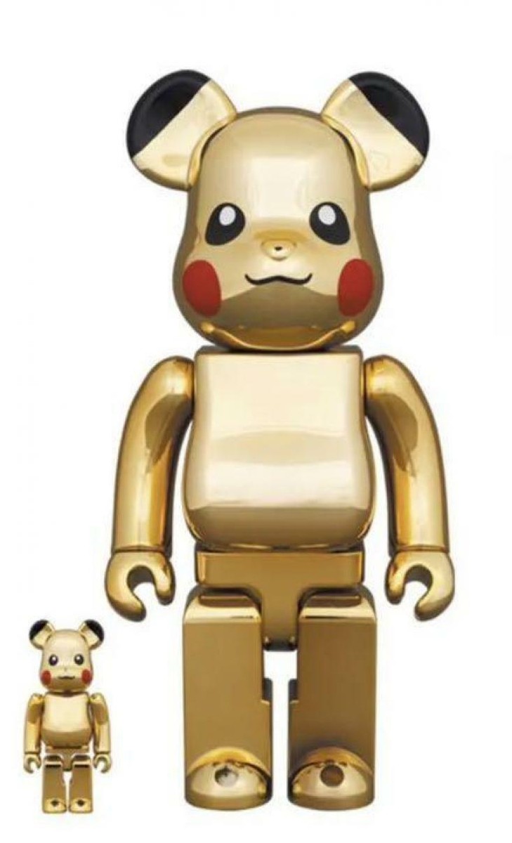 BE@RBRICK - 【未開封】BE@RBRICK PIKACHU GOLD CHROME BE@RBRICK Pikachu Pokemon GOLD CHROME Ver. 100% & 400