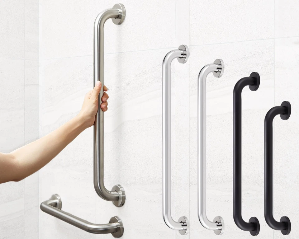 STAHLIA Handle handle grab bar wall handle brushed stainless steel black chrome ø30