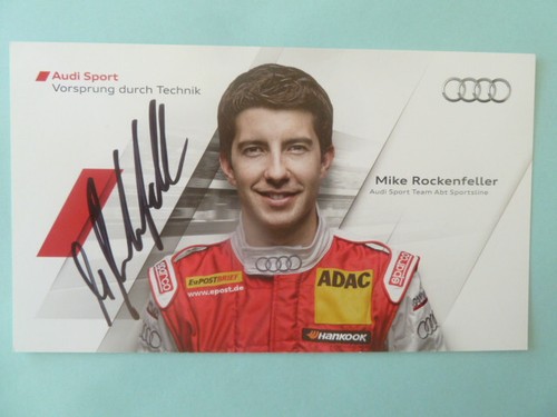 -ke- Mike Rockenfeller (Motorsport), Audi Sport Karte - Tourenwagen (10x18cm)