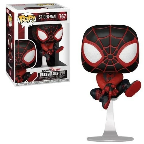Marvel Spider-Man POP! Figura Vinilo Games Miles Morales #767 [Traje Gato Bodega]