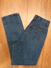 Vintage 80s GUESS EMBELLISHED DENIM JEAN 29x32 Medium Wash USA Made