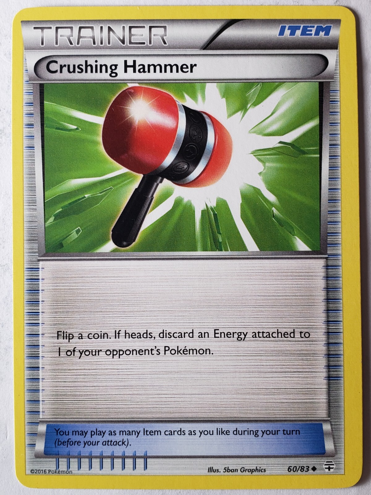 Crushing Hammer 60/83 VLP / NM - XY Generations Pokemon Card $2 Combined Ship