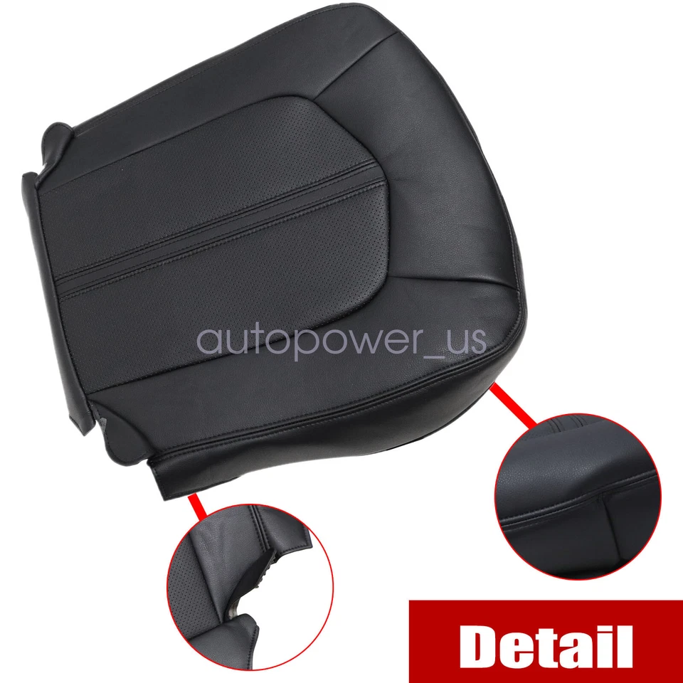 For 2008-2013 Cadillac CTS Front Side Driver/Passenger Bottom Leather Seat Cover Foto 4 de 4