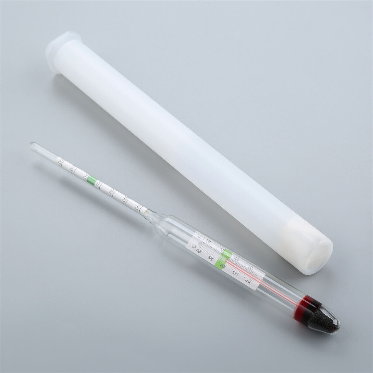 Professional Aquarium Glass Float Hydrometer & Thermometer Salt Marine