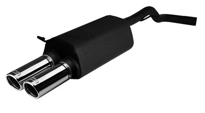 muffler for VW Golf IV Hatchback 1.6i 1997-2004 Double Round Tips 70mm
