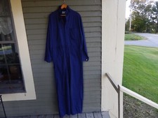 vintage MENS Universal Overall Chicago STONE CUTTER COVERALLS 44 BLUE Jumpsuit