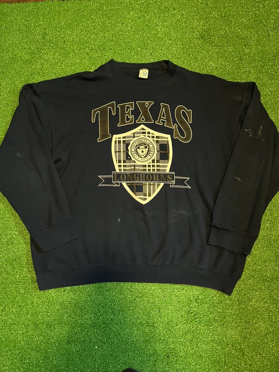 Vintage Texas Longhorns Sweatshirt Size XL Navy Blue College 80s 90s Y2k Artex