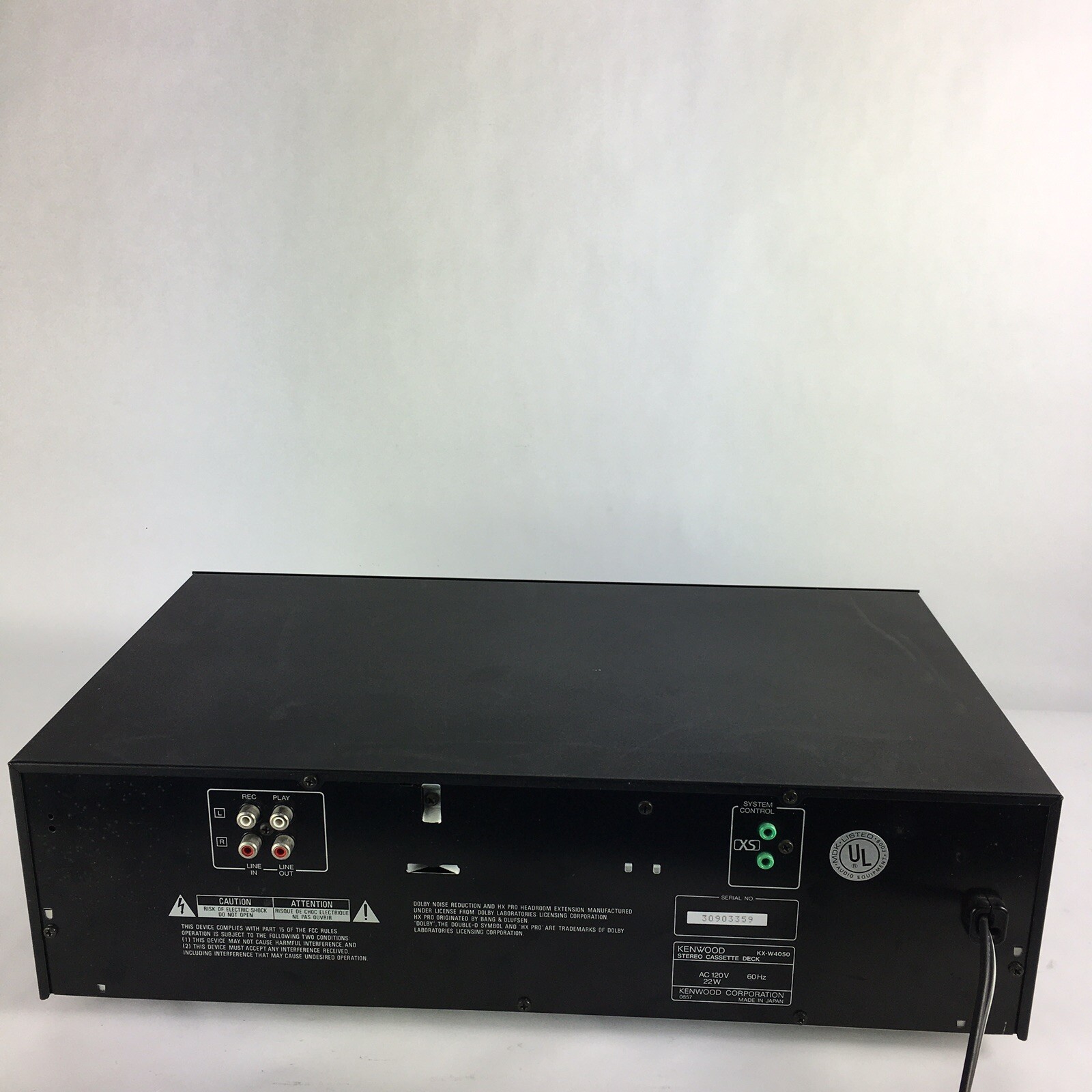 Platine Cassette Kenwood KXF-W6010 – Double Cassette Hi-Fi – Dolby B/C – Vintage