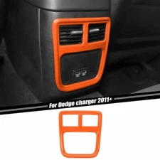 Orange ABS Rear Air Conditioner Outlet Vent Trim Cover for Dodge Charger 2011-23