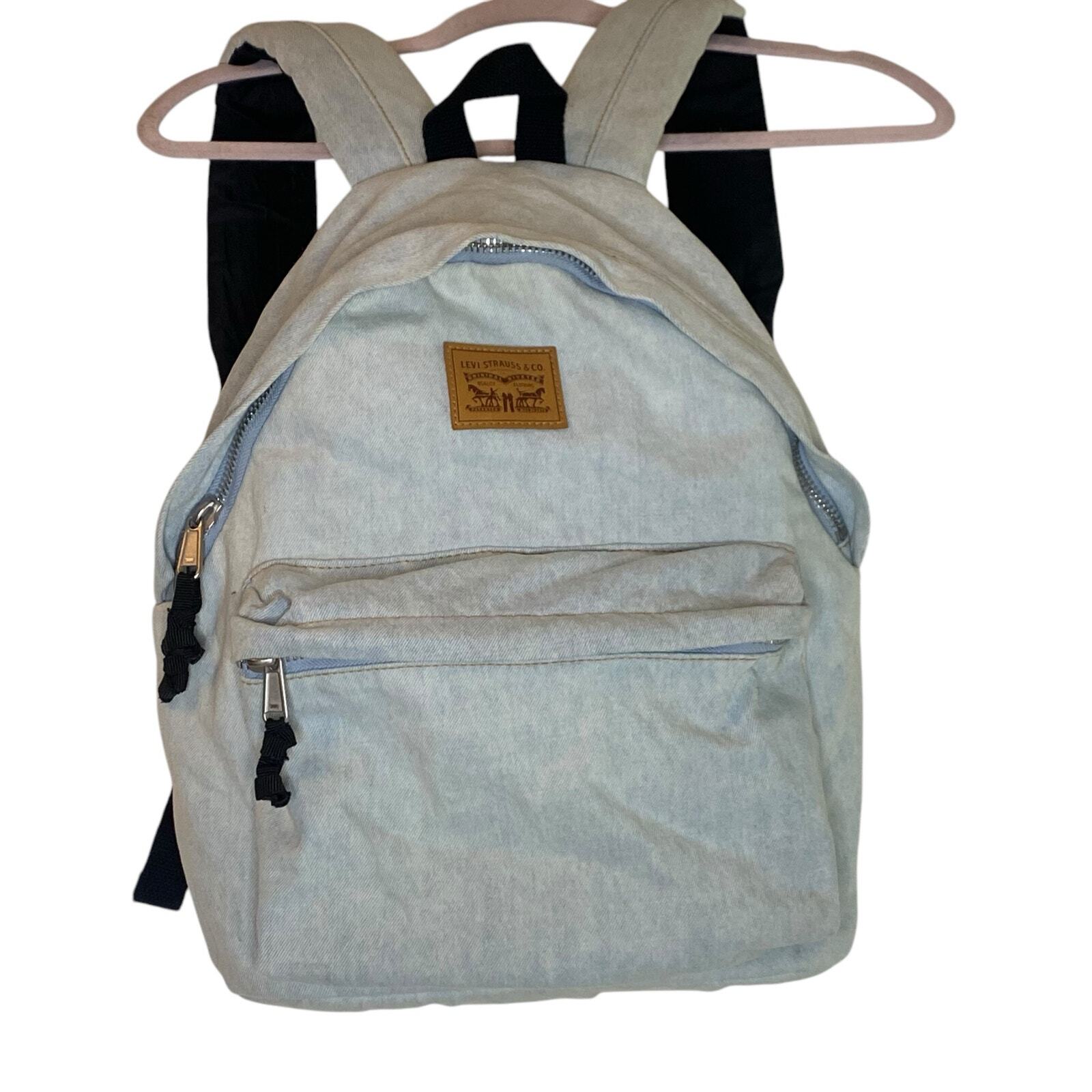 Levi's Backpack - Unisex Stone Washed Denim with 13-inch Laptop Sleeve