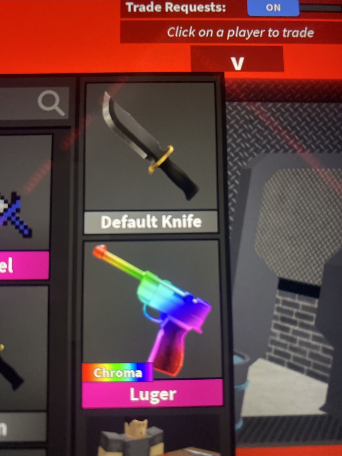 Roblox Murder Mystery 2 MM2 Lugercane Godly Knifes and Guns