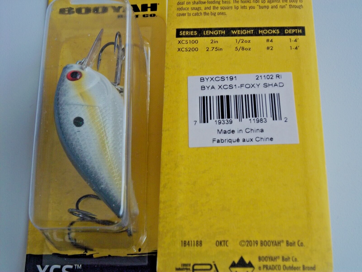 LOT OF 2 )-BOOYAH XCS100 SQUARE BILL CRANKBAIT 1/2OZ BYCS191