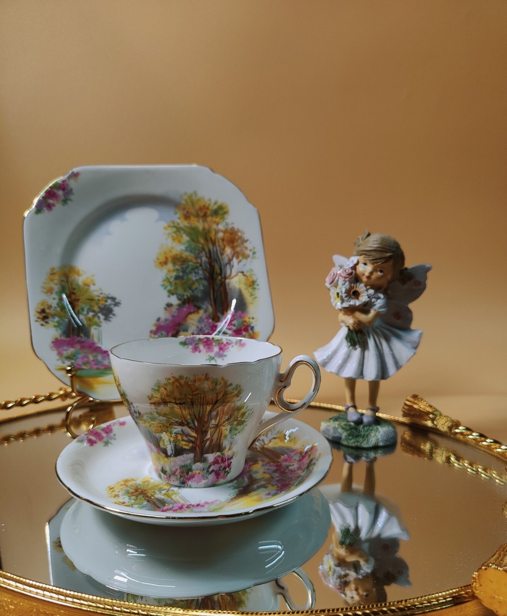 VINTAGE SHELLEY RARE FINE BONE CHINA ENGLAND 'england charming